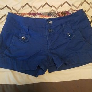 Blue shorts